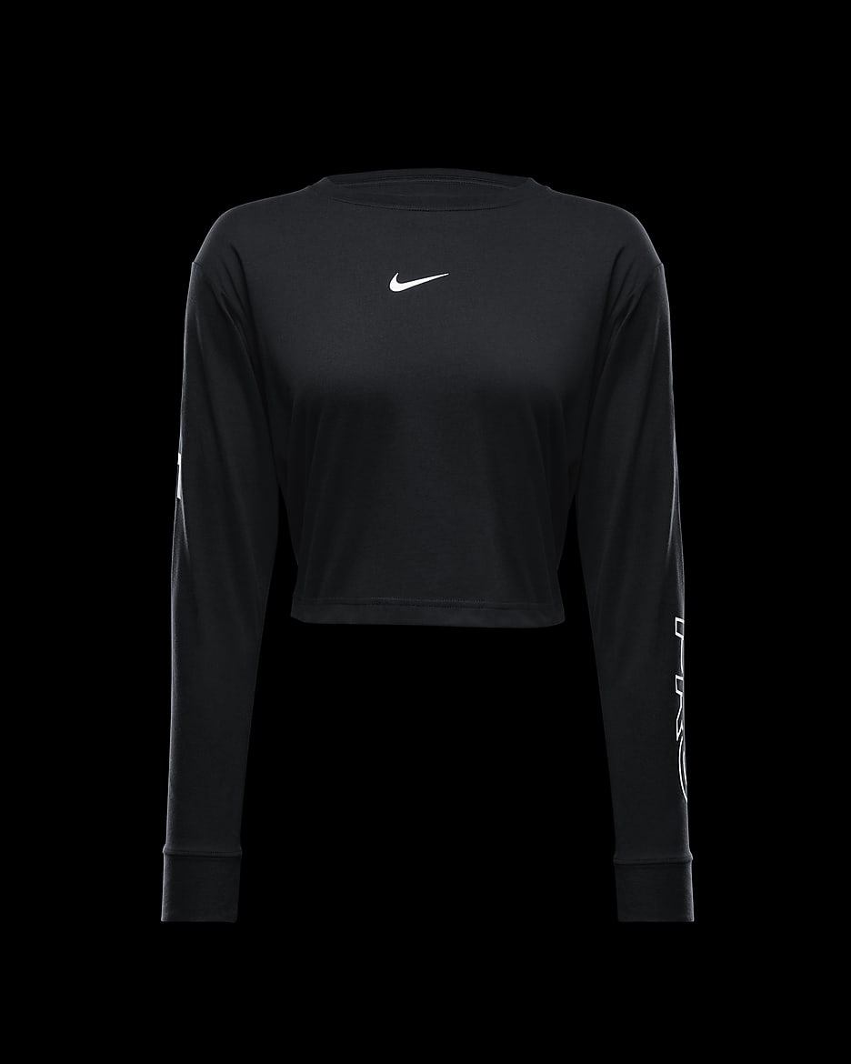 Nike t shirt crop on sale